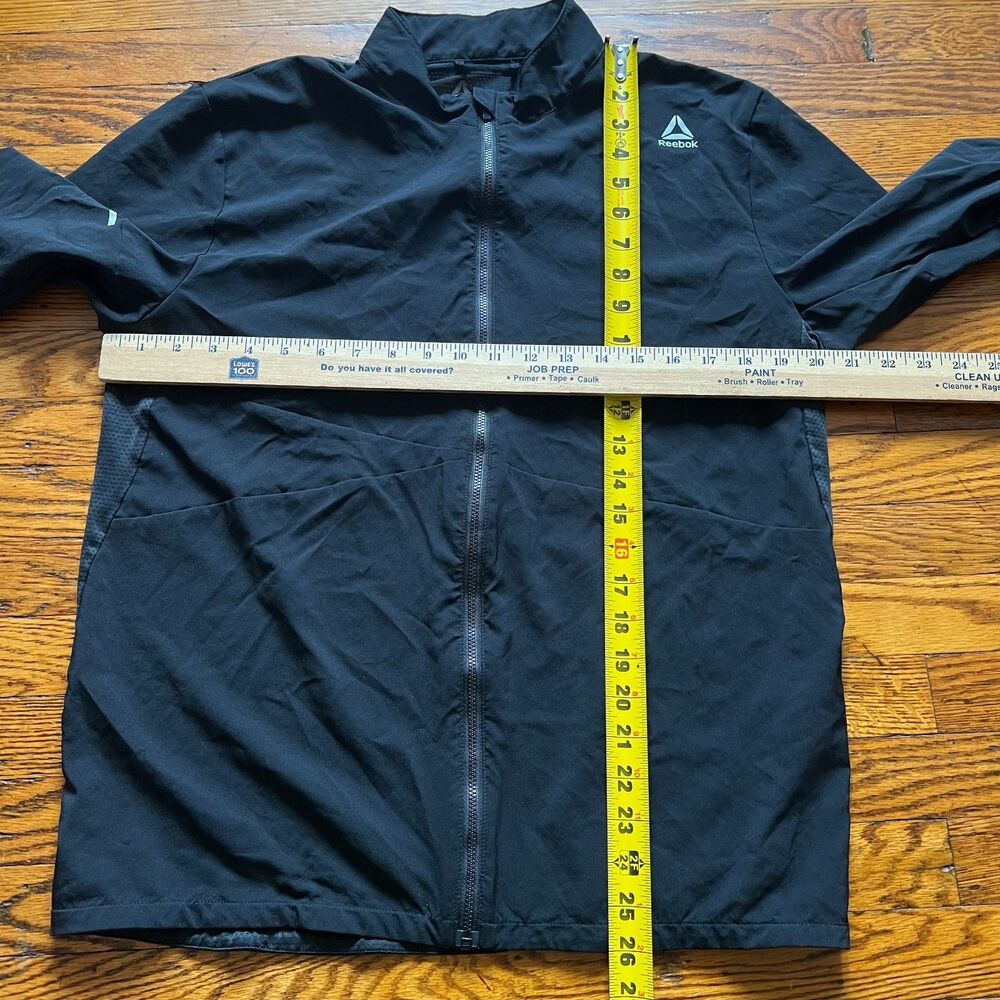 Reebok Speedwick Lightweight Full Zip Jacket Black Men's Size M Running Training - Picture 4 of 10